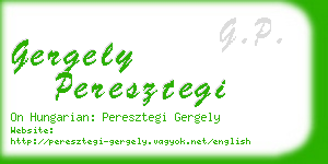 gergely peresztegi business card